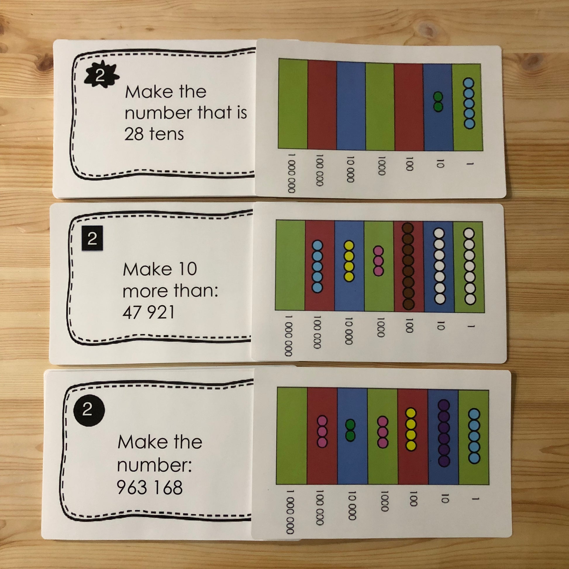 Montessori Checkerboard Task cards - montessorikiwi
