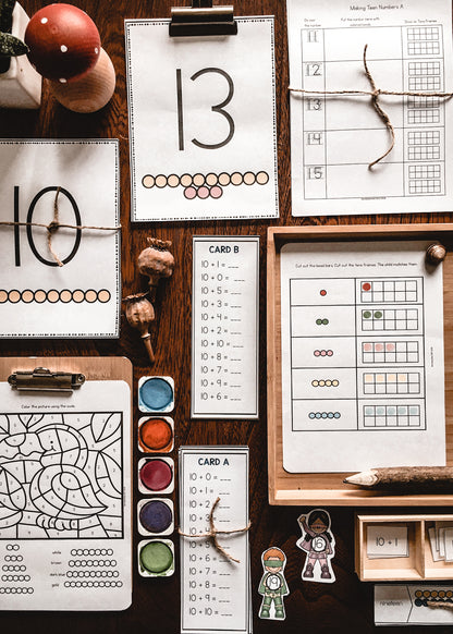 Montessori Teen Numbers - montessorikiwi