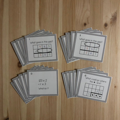 Three digit 'Gateway to Algebra' questions - montessorikiwi