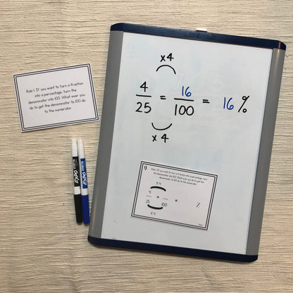 Percentages Montessori inspired activity - montessorikiwi