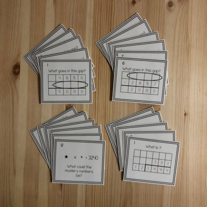 Four digit 'Gateway to Algebra' questions - montessorikiwi