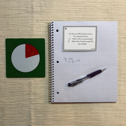 Converting Fractions to Percentages Task Cards - montessorikiwi