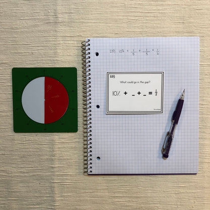 Converting Fractions to Percentages Task Cards - montessorikiwi