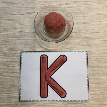 Alphabet Playdough Mats (literacy) - montessorikiwi