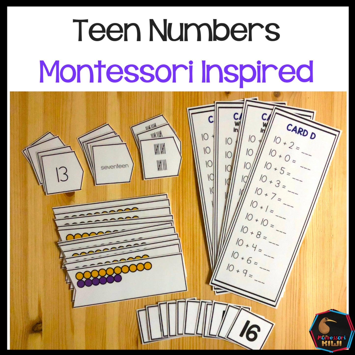 Montessori Teen Numbers - montessorikiwi