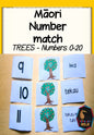 Maori Number match 0-20 (trees) - montessorikiwi