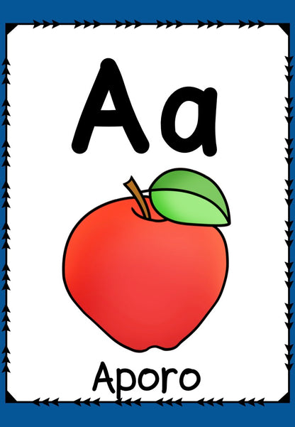 Maori Alphabet Posters - montessorikiwi