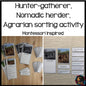 Hunter Gatherer, Nomadic Herder, Agrarian Sorting (cosmic) - montessorikiwi