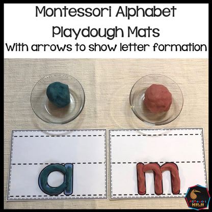 Alphabet Playdough Mats (literacy) - montessorikiwi