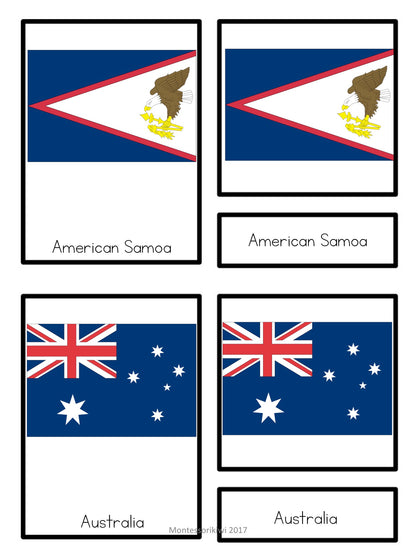 Flags of Oceania - montessorikiwi
