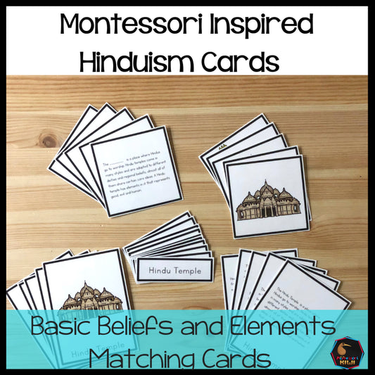 Hinduism 5 part cards (cosmic) - montessorikiwi