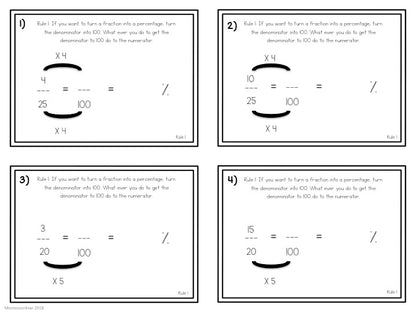 Percentages Montessori inspired activity - montessorikiwi