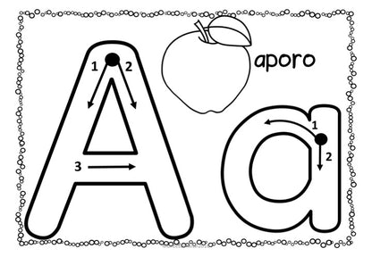 Maori Alphabet Playdough Mats - montessorikiwi