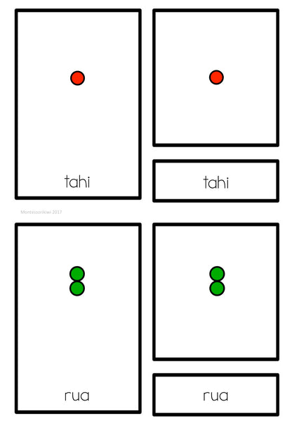 Māori Numbers (montessori inspired) - montessorikiwi