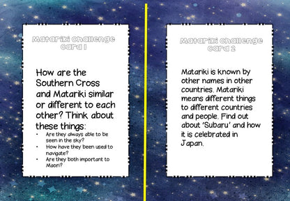 Matariki Challenge Cards - montessorikiwi