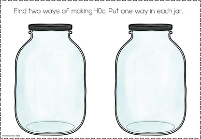 New Zealand Money level 2 make the amount maths activity - montessorikiwi