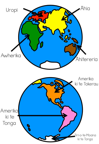 Maori continents (Montessori Inspired) - montessorikiwi