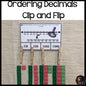 Ordering decimals on a number line: Clip and Flip - montessorikiwi