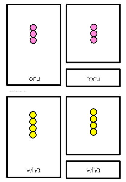 Māori Numbers (montessori inspired) - montessorikiwi