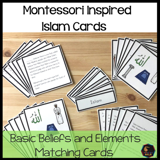 Islam 5 part cards (cosmic) - montessorikiwi