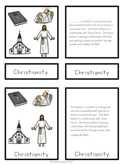 Christianity 5 part cards (cosmic) - montessorikiwi