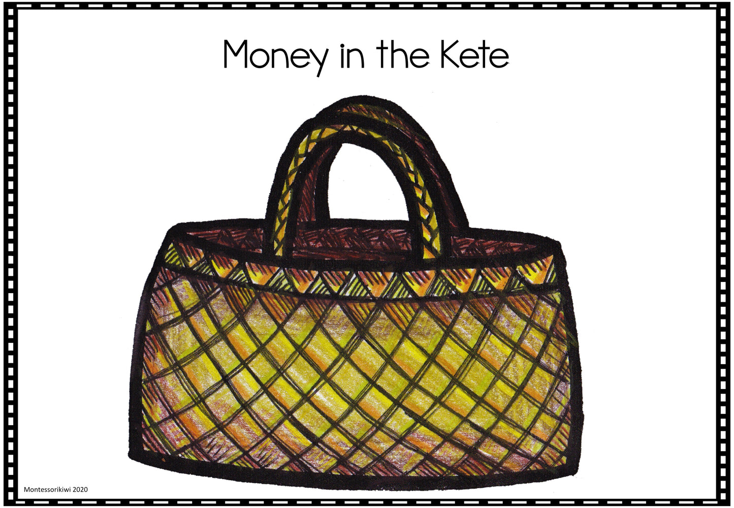 New Zealand Money level 1 money identification game (money in kete) - montessorikiwi