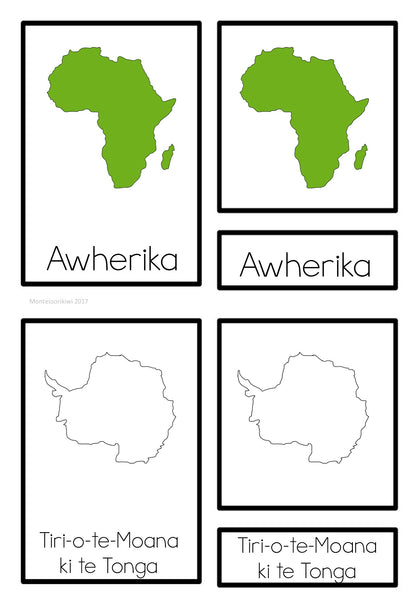 Maori continents (Montessori Inspired) - montessorikiwi