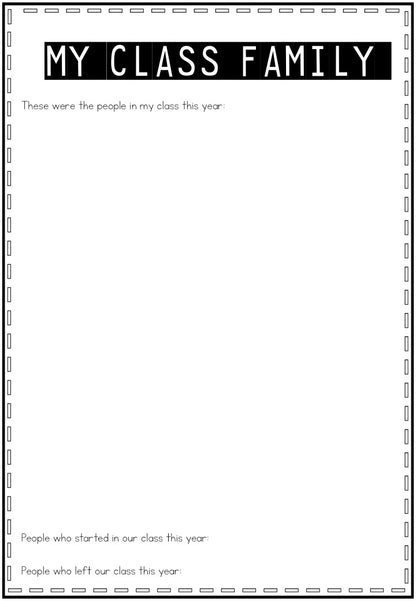 End of year reflection activities - montessorikiwi