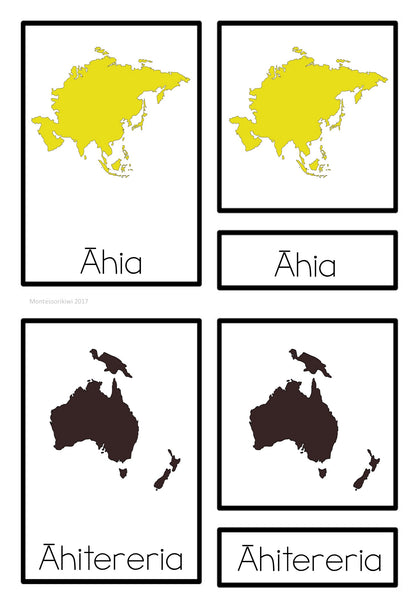 Maori continents (Montessori Inspired) - montessorikiwi