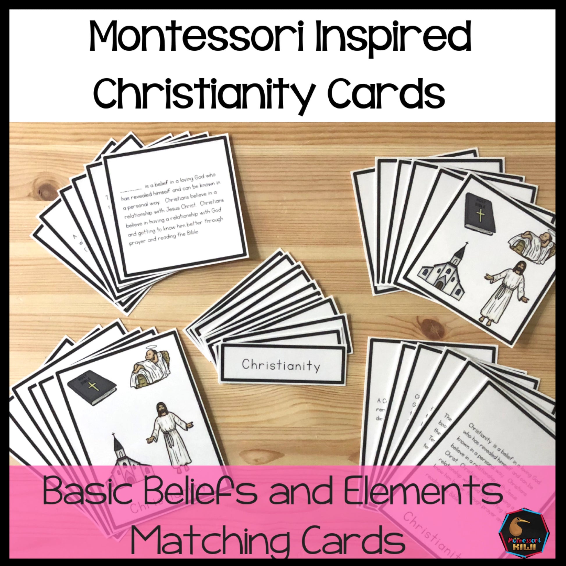 Christianity 5 part cards (cosmic) - montessorikiwi