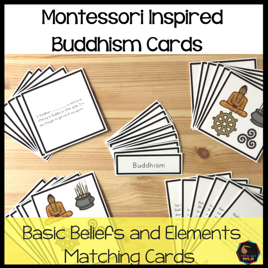 Buddhism 5 part cards (cosmic) - montessorikiwi