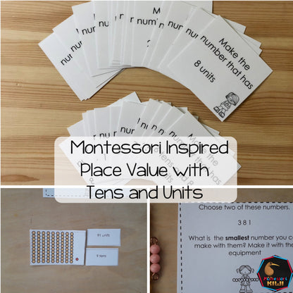 Place Value Tens and Units - montessorikiwi