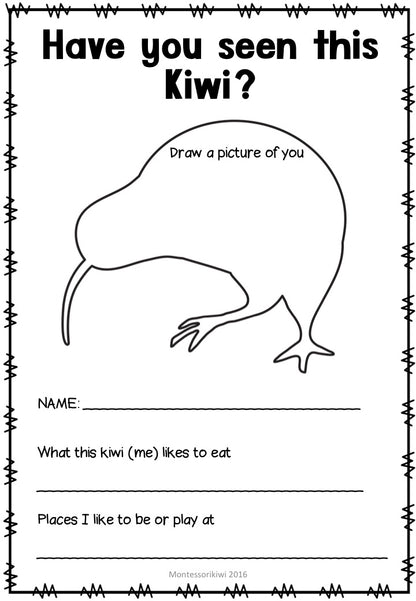 All About Me for NZ Yrs 1 - 8 - montessorikiwi