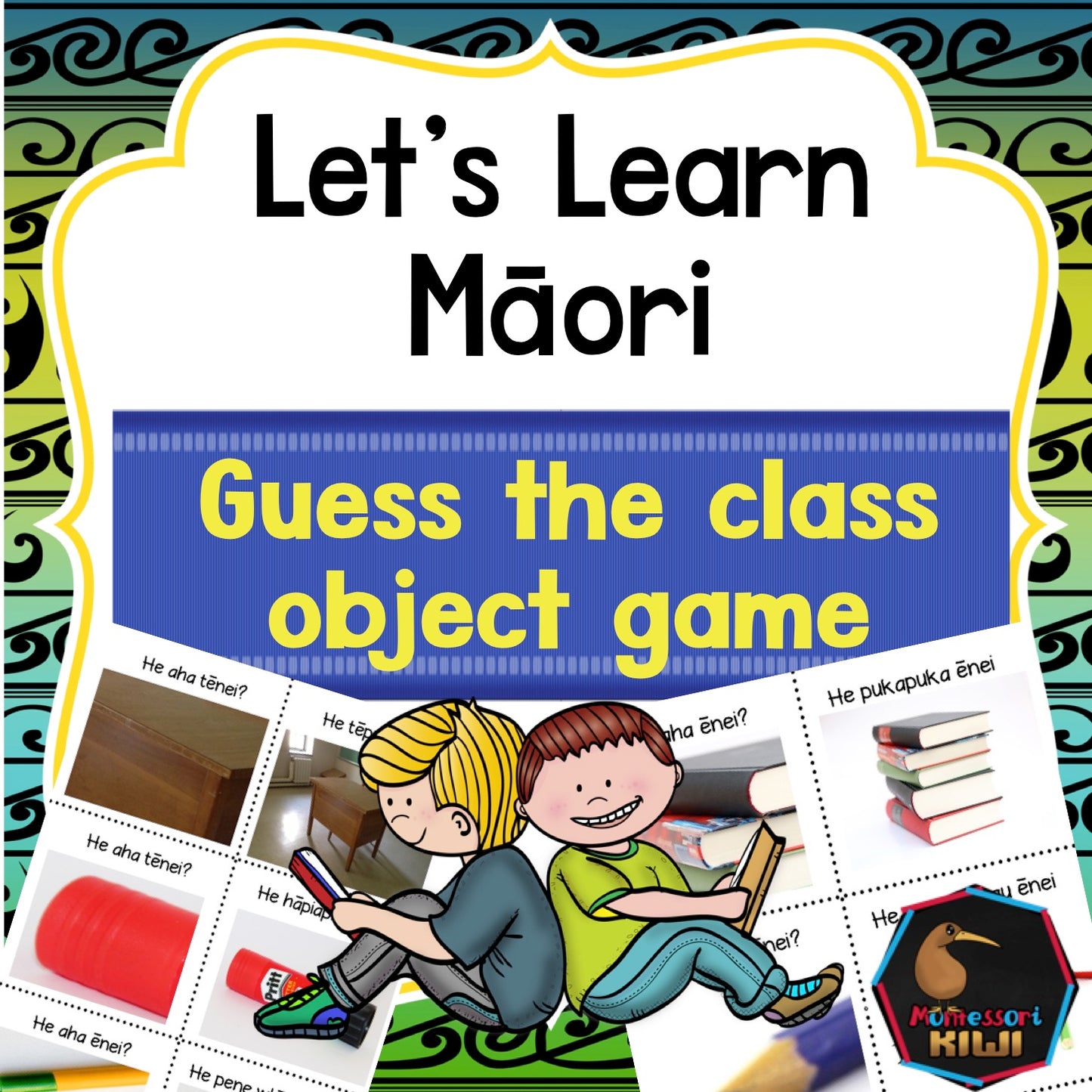 Māori classroom object game - montessorikiwi