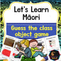 Māori classroom object game - montessorikiwi