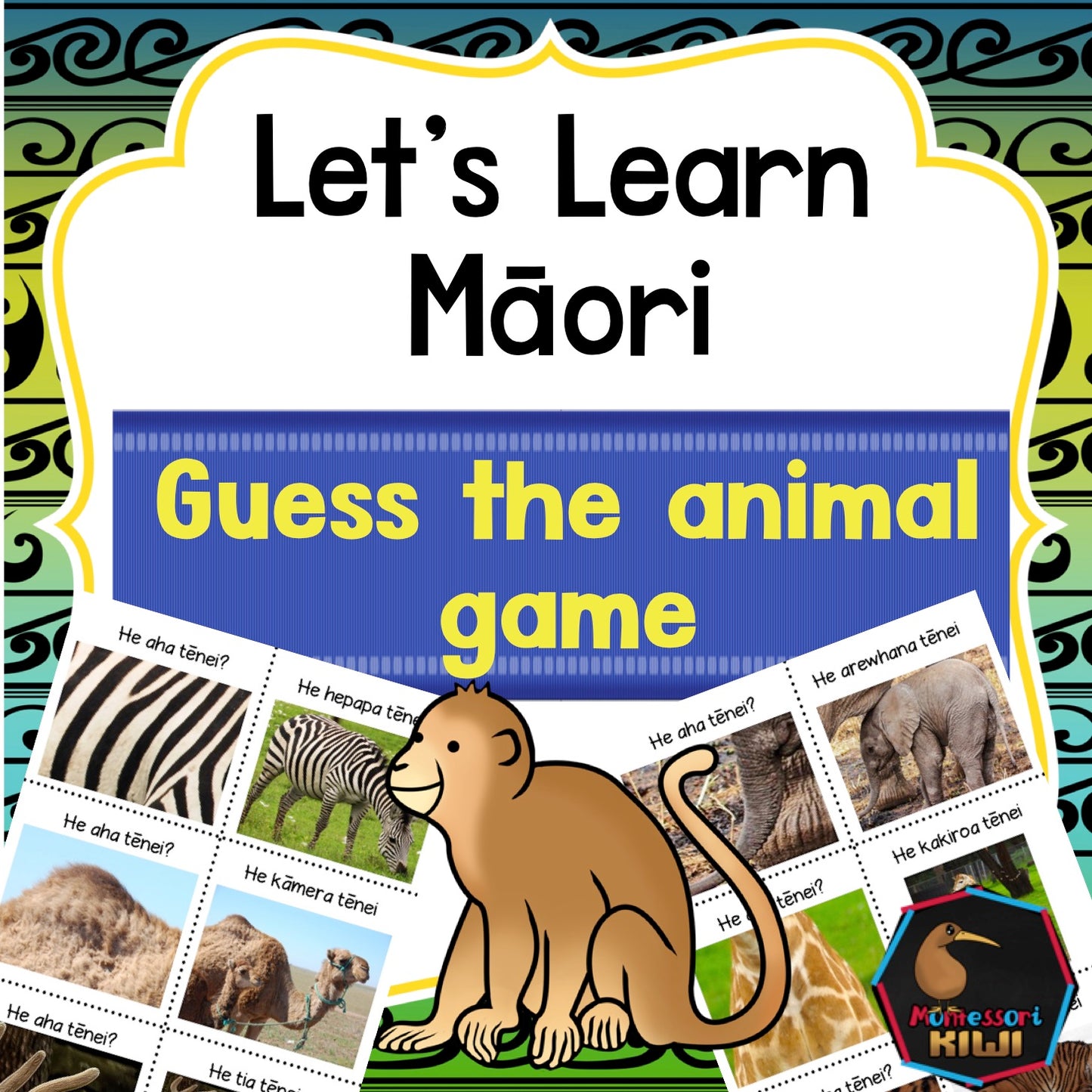 Māori Animal Game - montessorikiwi