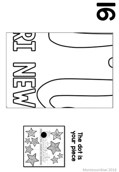 Matariki Collaborative Art Poster - montessorikiwi