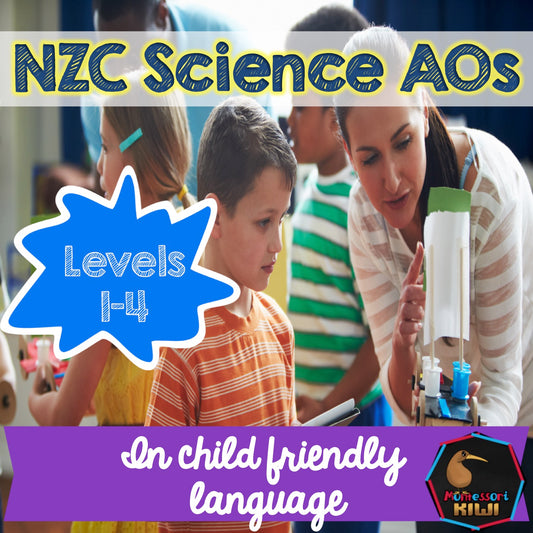 New Zealand Science Child Friendly Achievement Objectives - montessorikiwi