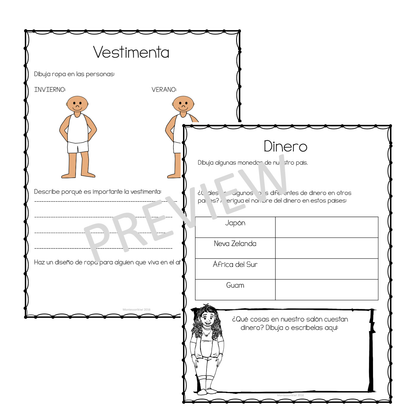 Cuadernillo de trabajo de Necesidades Básicas para primaria Montessori (Fundamental Human Needs Student Workbook) - montessorikiwi