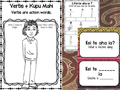 Māori Verbs Kupu Mahi - montessorikiwi