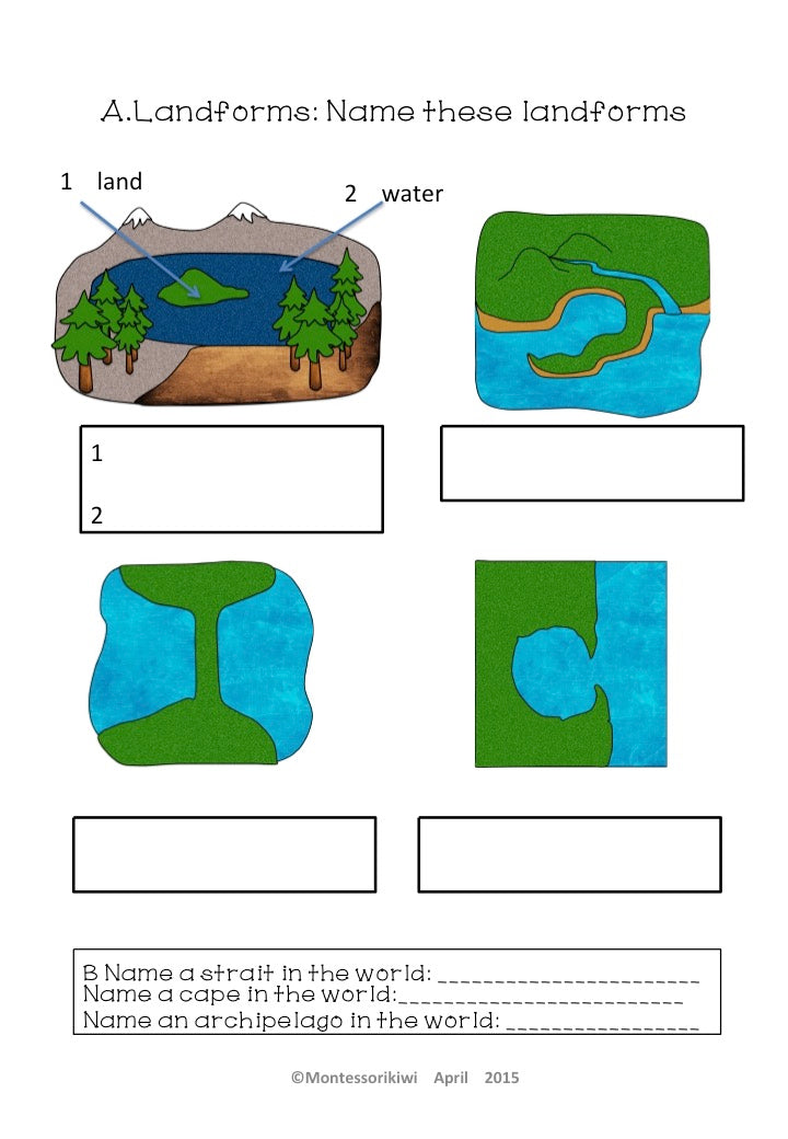 Geography Test for Assessment - montessorikiwi
