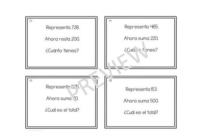 Tarjetas de trabajo de valor posicional avanzado (Advanced Place Value Task Cards) - montessorikiwi