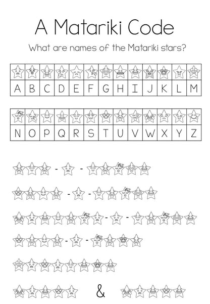 Matariki activities, reading, printables - montessorikiwi