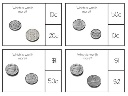 New Zealand Money Level 1 - which is worth more? - montessorikiwi