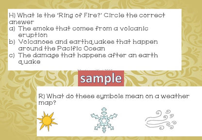 Montessori Earth Science Test for Assessment - montessorikiwi