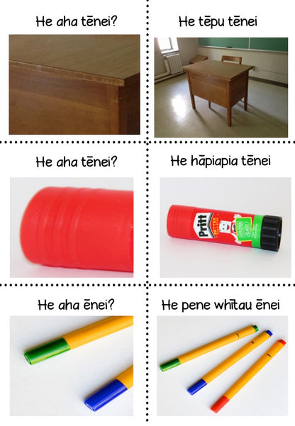 Māori classroom object game - montessorikiwi