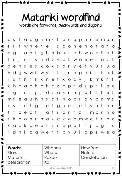 Matariki Bundle - montessorikiwi