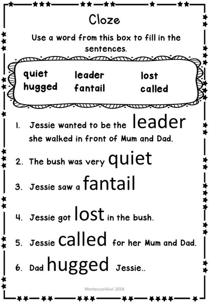 Lost in the Bush- Ready to Read New Zealand - montessorikiwi