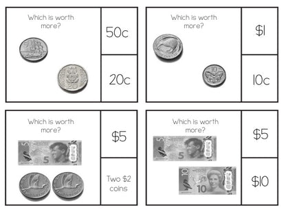 New Zealand Money Level 1 - which is worth more? - montessorikiwi