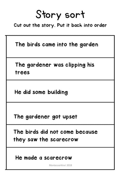The Gardener and the Scarecrow- Ready to Read New Zealand - montessorikiwi